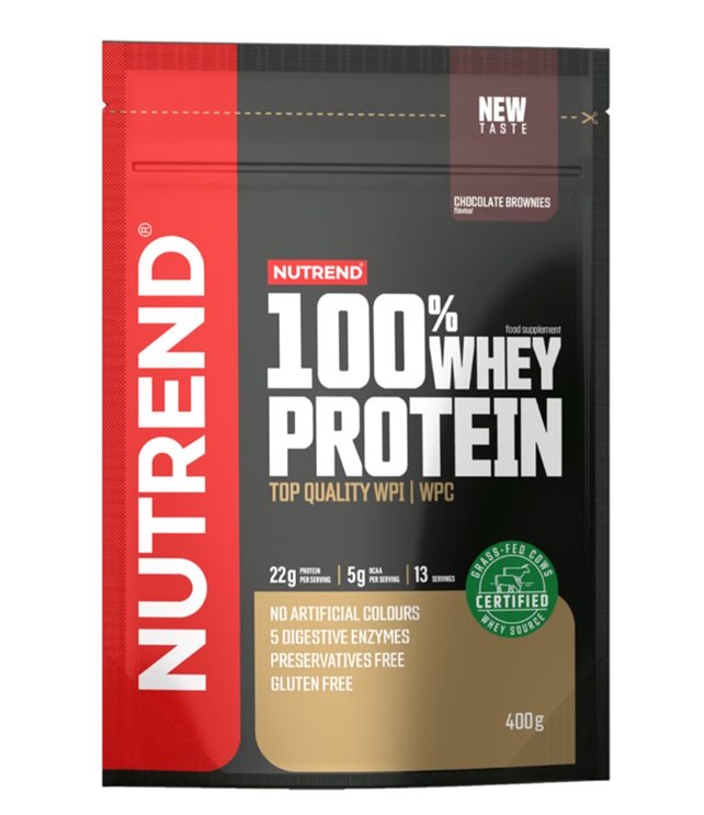 Nutrend baltymų milteliai, šokolado brašnelių skonio, 400 g
