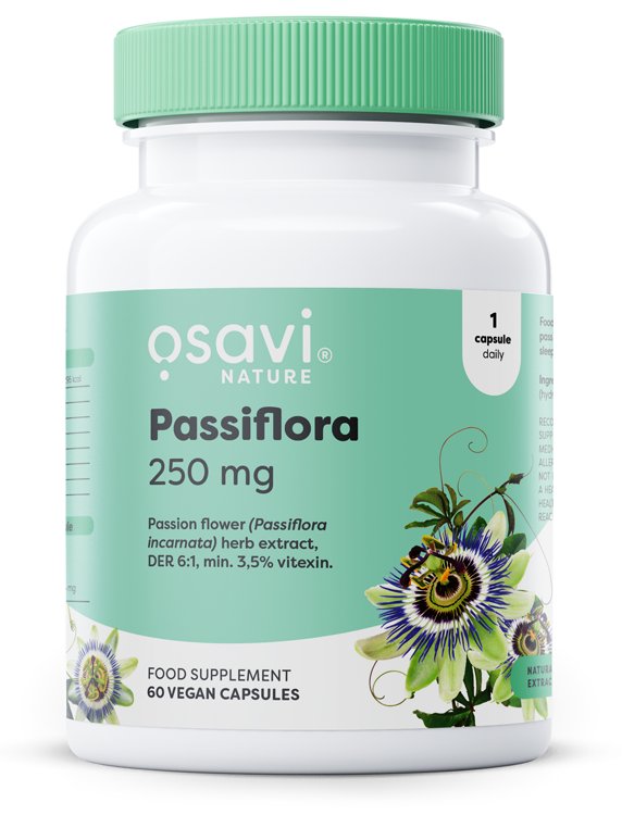Osavi Passiflora, 250mg - 60 kapsulių