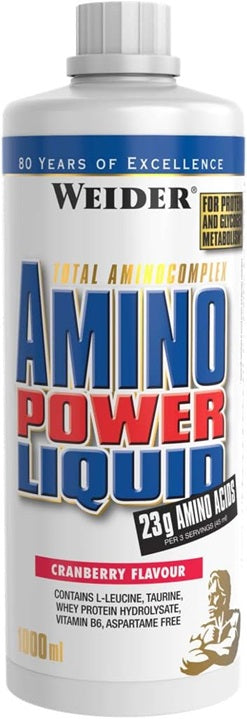 Weider Amino Power Liquid, jõhvikas - 1000 ml.