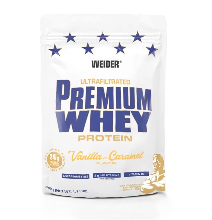 Weider Premium Whey, Vanilės karamelės baltymų papildas