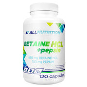 Maisto papildas Betaine HCl + Pepsin kapsulės