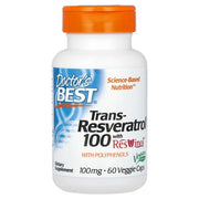 Doctor's Best trans-resveratrool koos ResVinoliga, 100 mg - 60 kapslit