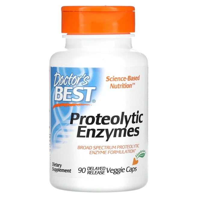 Doctor's Best proteolitiniai enzimai kapsulės