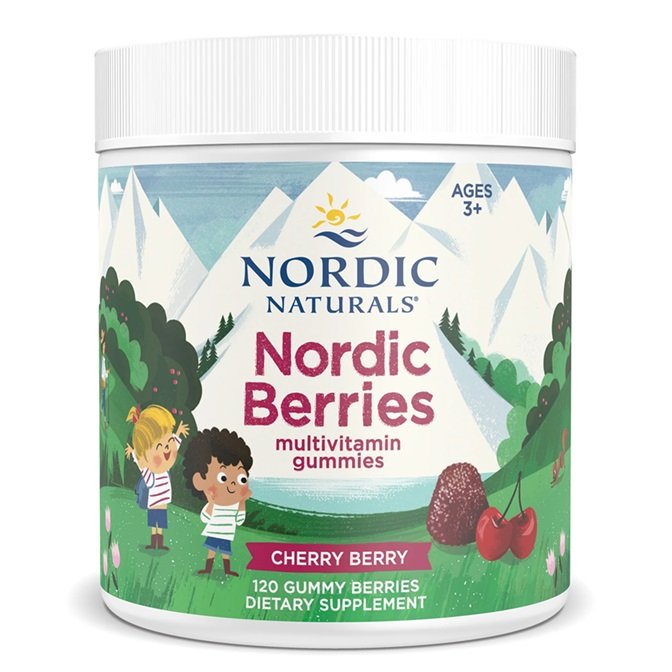 Nordic Naturals Nordic Berries multivitamiin, kirsimarjad - 120 kummikommi