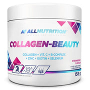 Allnutrition Collagen-Beauty, Braškės skonio, maisto papildas, odos, plaukų ir nagų grožiui, 158 g
