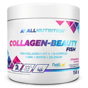 Allnutrition Collagen-Beauty Fish, Strawberry - 158 g maisto papildas