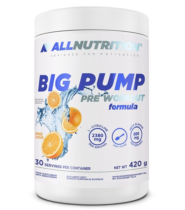 Allnutrition Big Pump, Orange - 420 g, sporto papildas