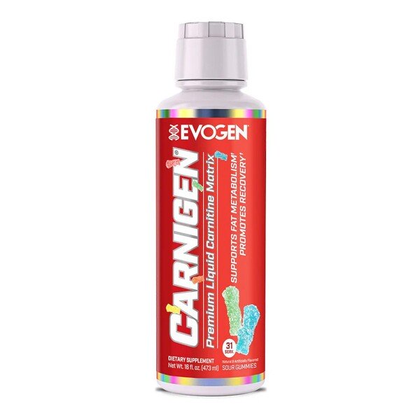Evogen Carnigen Liquid, Sour Gummies - 473 ml, lieknėjimo papildas