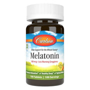 Carlson Labs Melatoninas, natūralus braškių citrinų skonis, 100 tablečių
