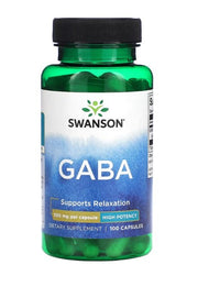 Swanson GABA, 500mg - 100 kapsulių