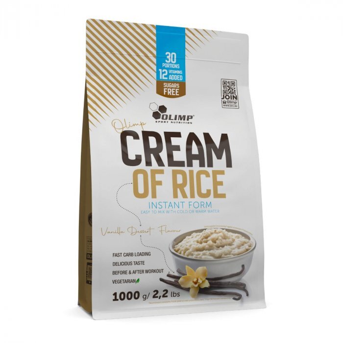 Olimp Cream of Rice, Vanilės deserto skonis, 1000 g