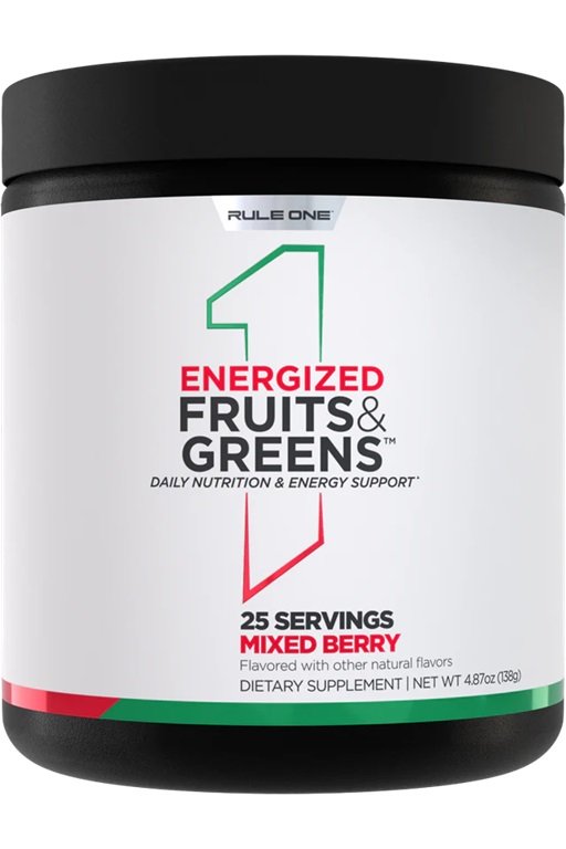 Rule One Energized Fruits & Greens, Mixed Berry - 138g