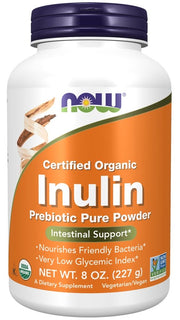 NOW Foods Inulin Prebiotikų milteliai, 227 g, sveikatos papildas