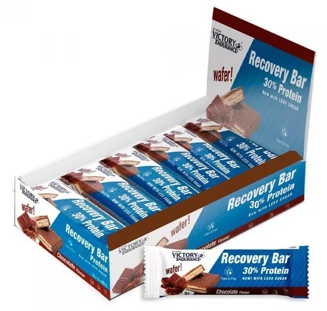 Weider Joe Victory Endurance Recovery Bar, šokoladas, energijos užkandis, 12 vnt.