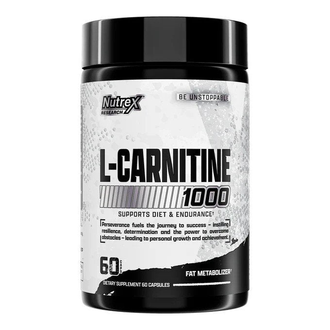 Nutrex Carnitine 1000 - 60 kapsulių maisto papildas svorio kontrolei