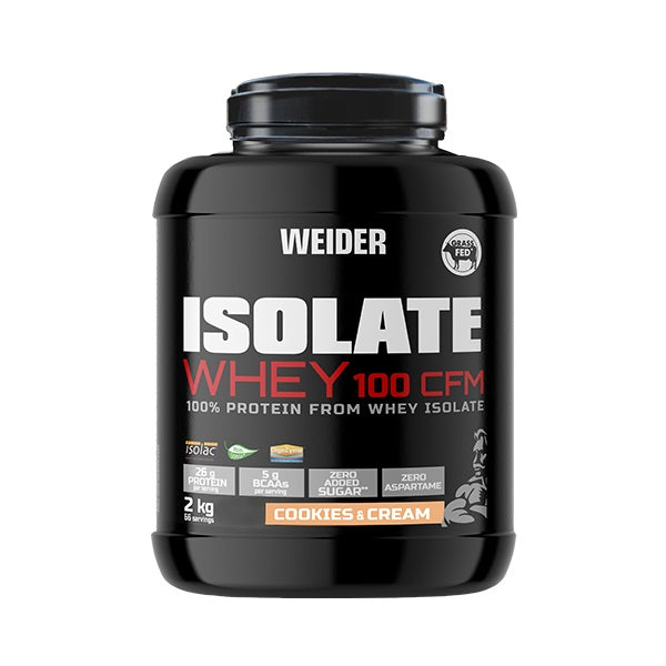 Weider Isolate Whey 100 CFM, Cookies & Cream – baltymų papildas, 2000 g