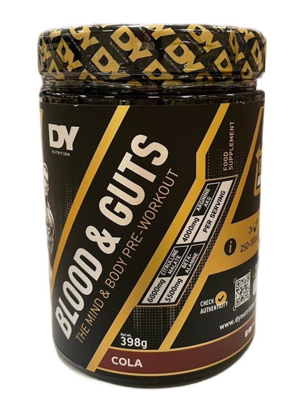 Dorian Yates Blood and Guts, Cola - 398 g, sporto papildas