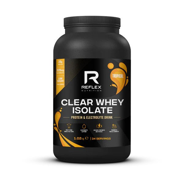 Reflex Nutrition Clear Whey Isolate, Tropical - 1020 gramų