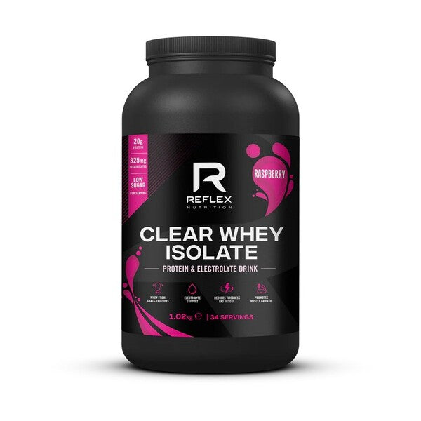 Reflex Nutrition Clear Whey Isolate, Raspberry - 1020 gramų