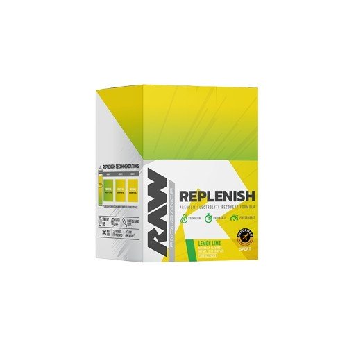 Raw Nutrition Replenish, Lemon Lime - 20 paketėlių energijos papildas