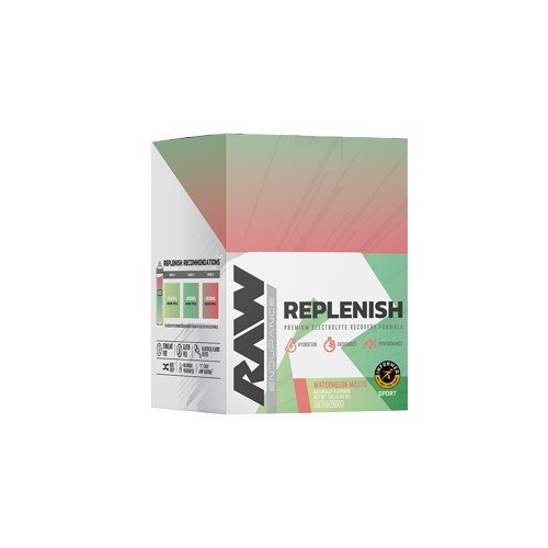 Raw Nutrition Replenish, Watermelon Mojito - 20 paketėlių, energijos papildas sportui