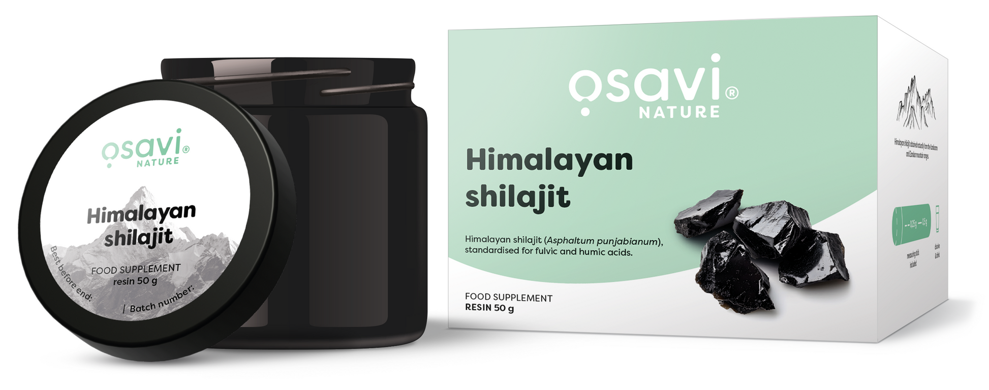 Himalajų shilajitas, Osavi Nature, maisto papildas, 50 g