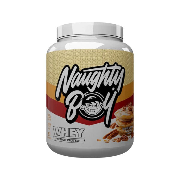 Naughty Boy Whey baltymų papildas, Maple & Pecan Pancakes