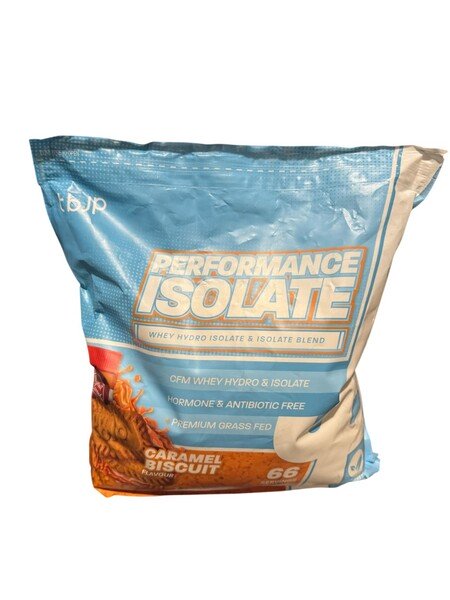 Performance Isolate, Caramel Biscuit, baltymų milteliai