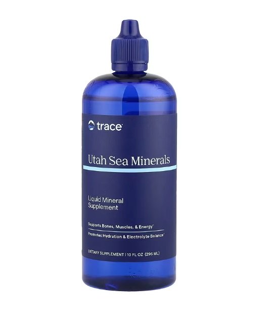 Trace Minerals Utah Sea Minerals skystas mineralų papildas