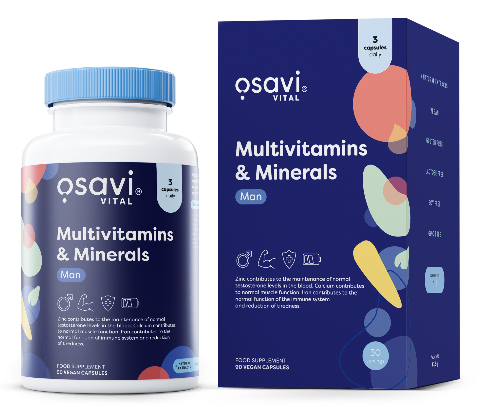 Osavi Multivitaminai ir mineralai kapsulės
