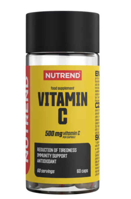 Nutrend Vitamin C, 500mg - 60 kapsulių, maisto papildas