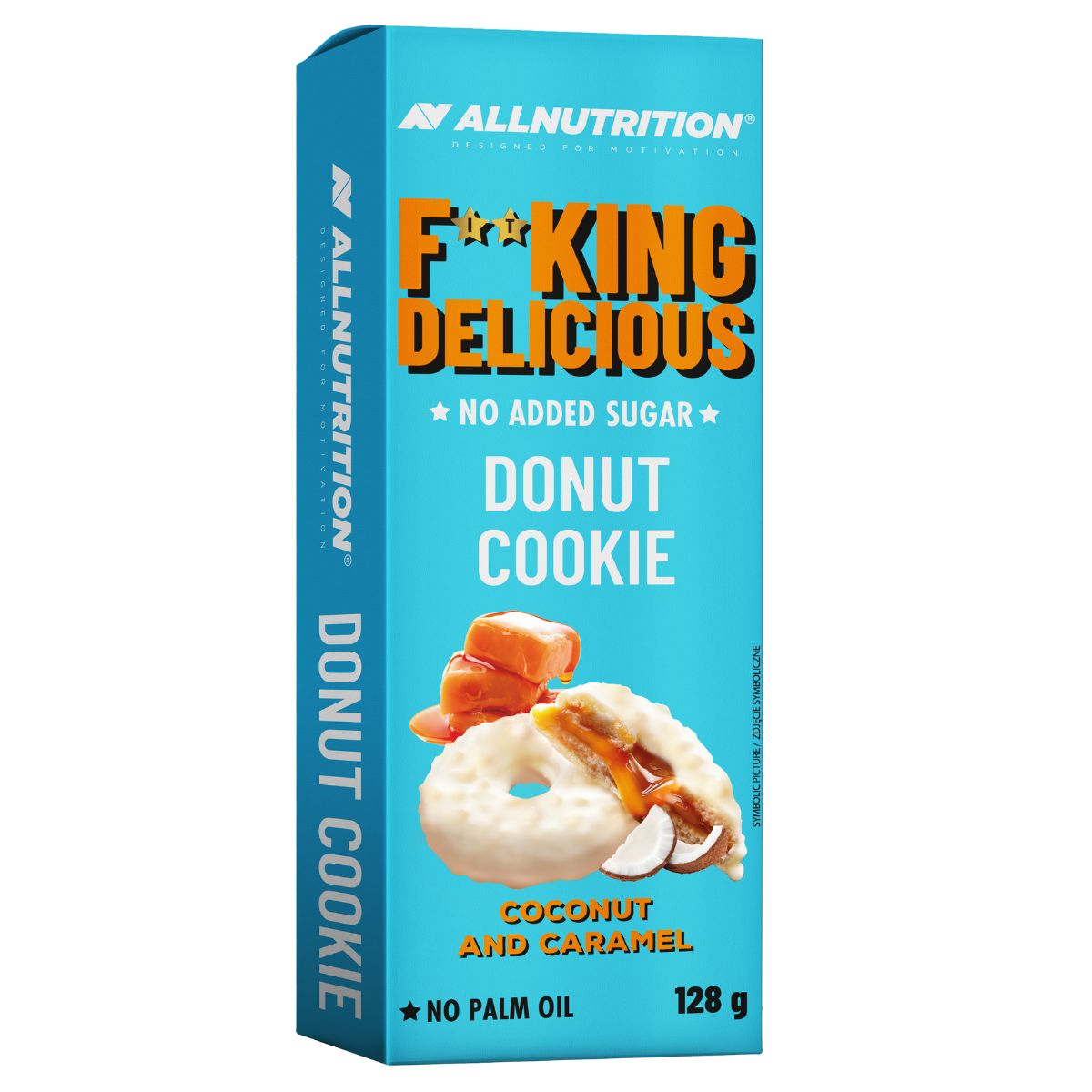 Allnutrition Fitking skanėstas, kokosų ir karamelės skonio, be pridėto cukraus, 128 g
