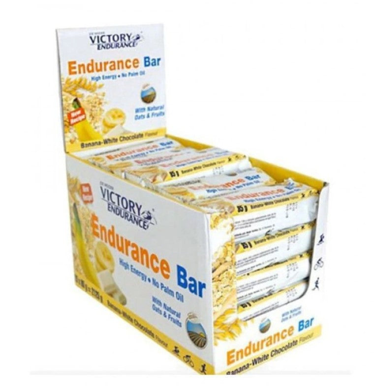 Weider Joe Victory Endurance Bar, Banana White Chocolate - 25 x 85g energijos batonėliai