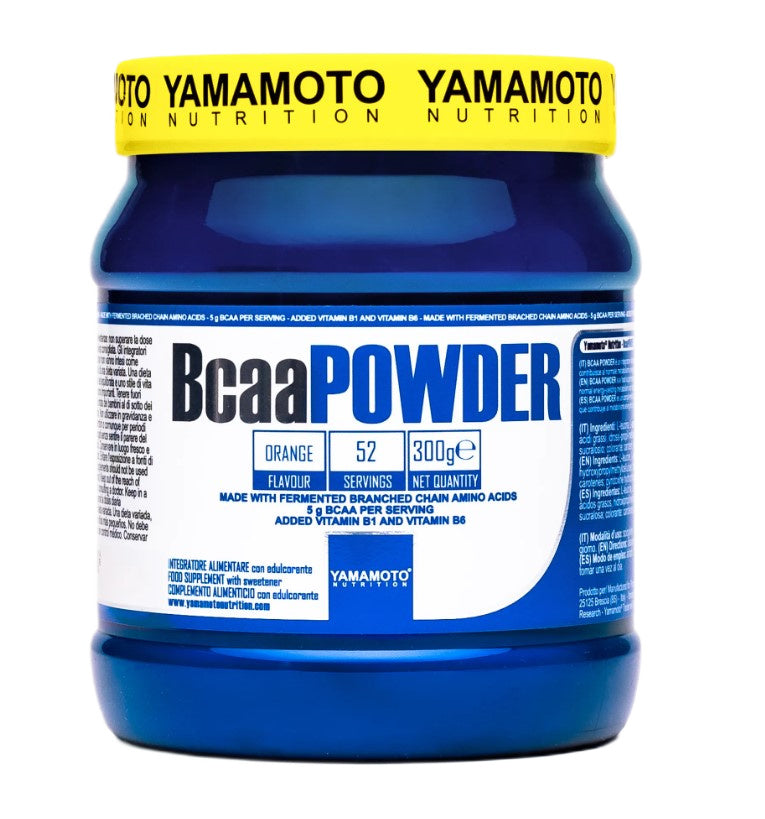 Yamamoto Nutrition BCAA milteliai, apelsinų skonis, sporto papildas