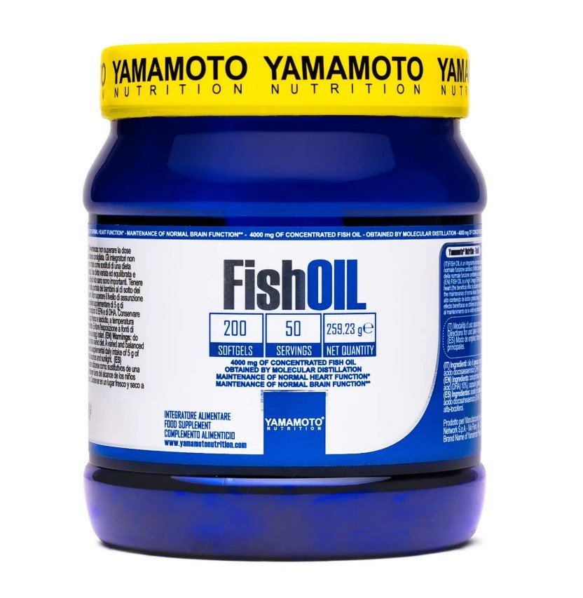 Yamamoto Nutrition Fish Oil - 200 kapsulių