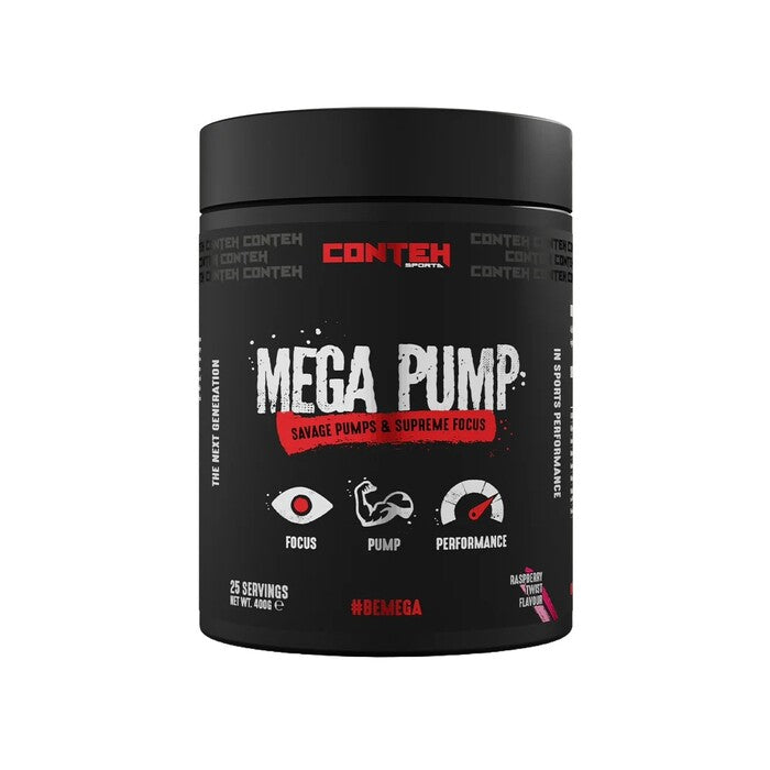 Conteh Sports Mega Pump, Raspberry Twist - 400 g maisto papildas sportui