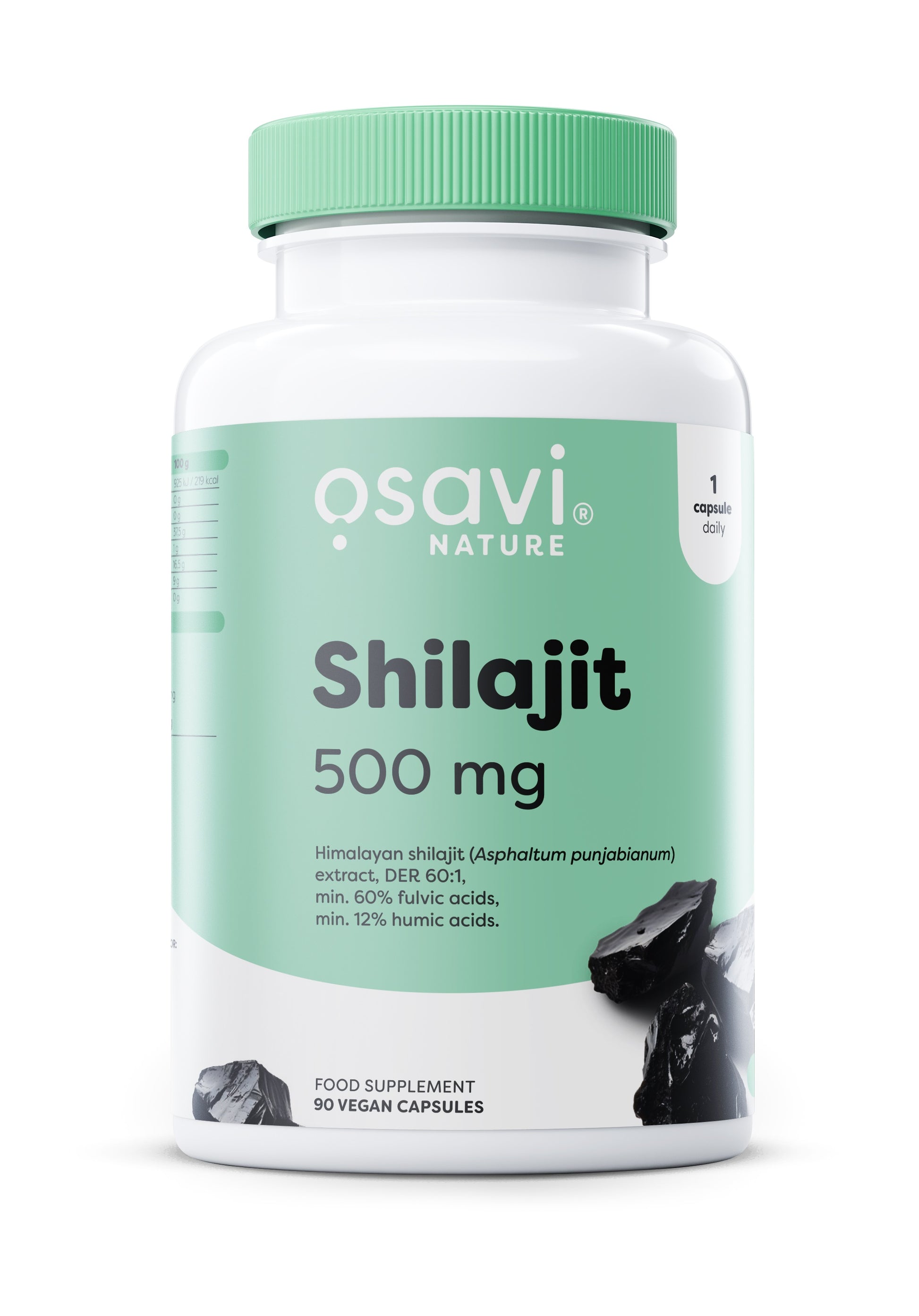 Osavi Shilajit, 500mg - 90 kapsulių, maisto papildas sveikatai