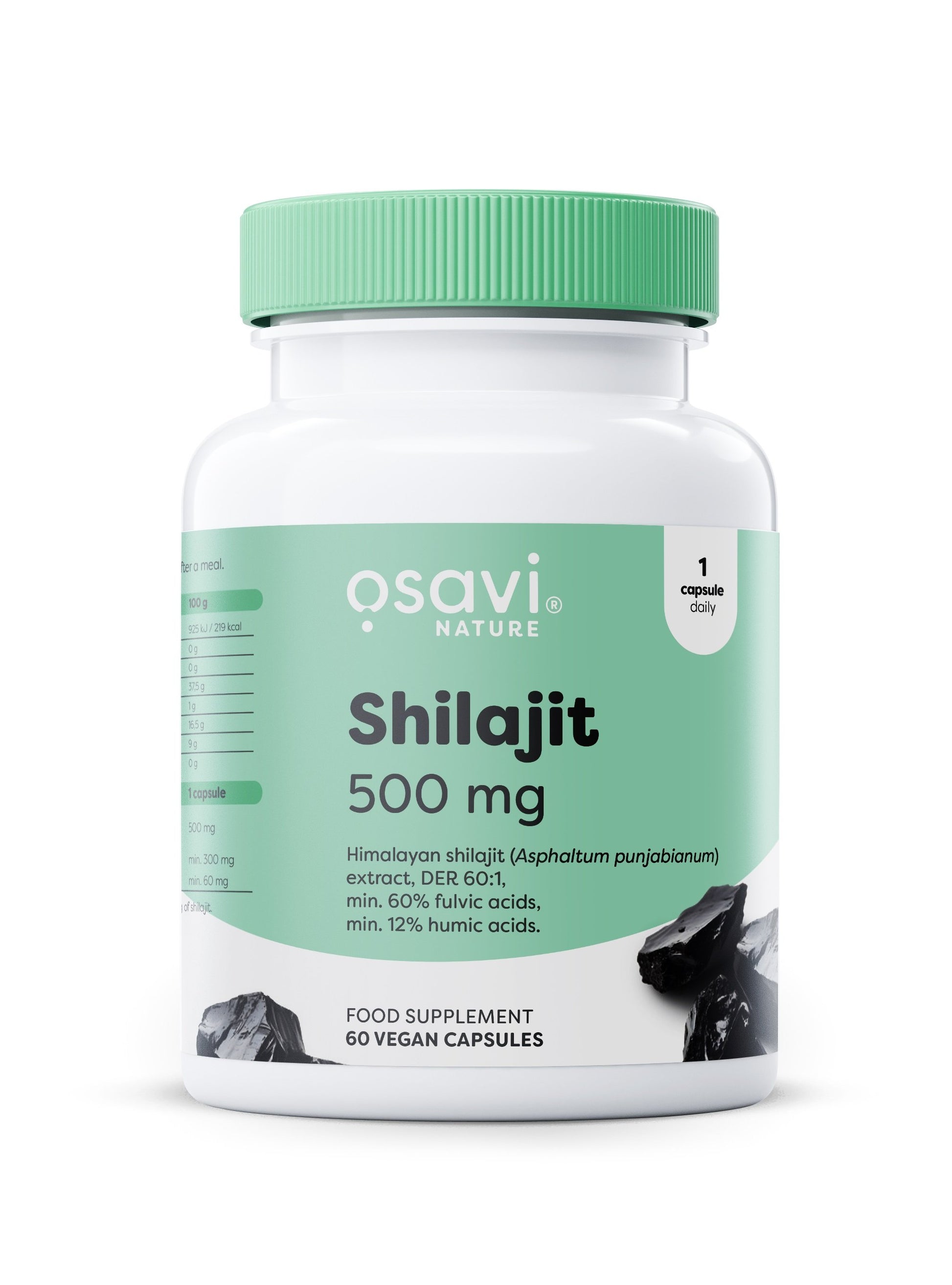 Osavi Shilajit, 500mg - 60 kapsulių, sveikatos papildas