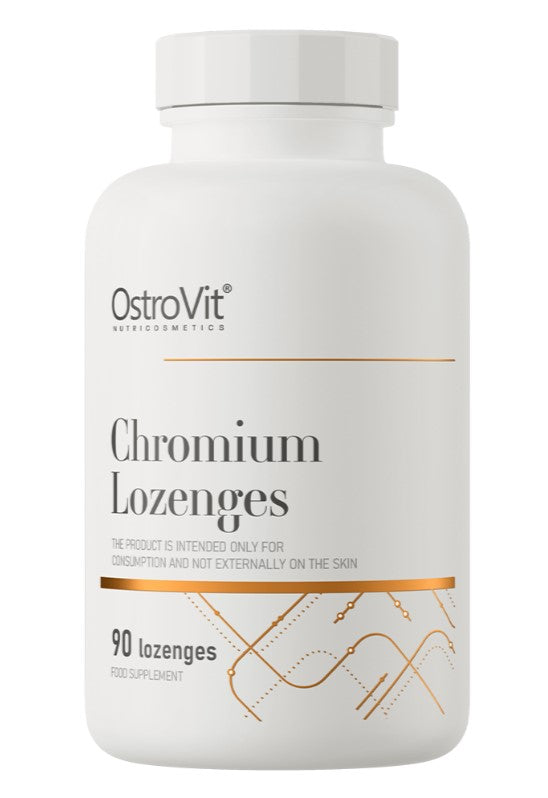 OstroVit Chromium Lozenges, Multifruit - 90 tablečių