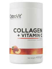 OstroVit kolageno ir vitamino C papildas, persikų skonio, 400 g