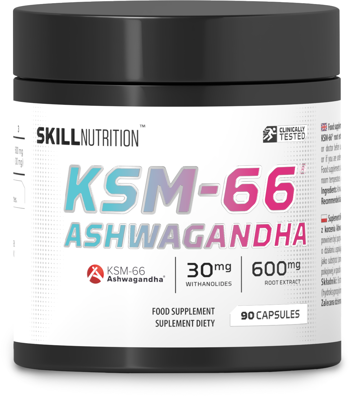 Skill Nutrition KSM-66 Ashwagandha - 90 kapslit