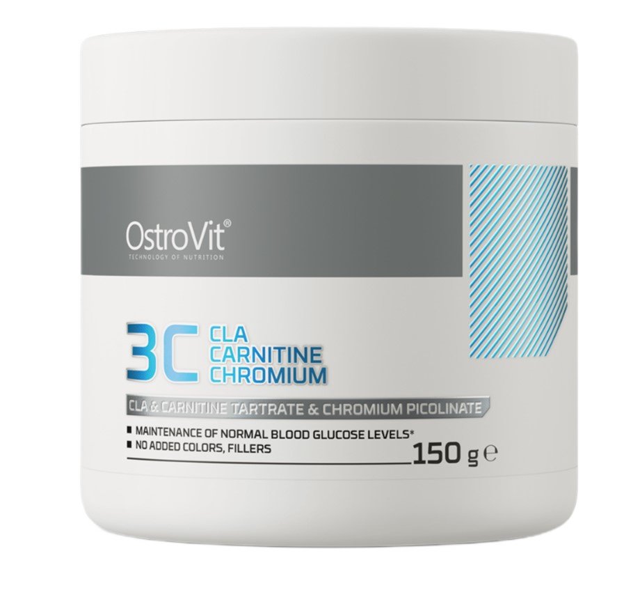 OstroVit 3C CLA Carnitine Chromium, Kiwi - 150 g maisto papildas