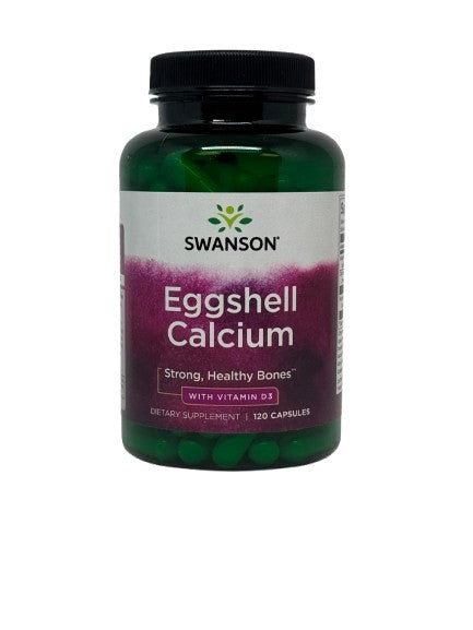 Swanson Eggshell Calcium D-3-vitamiiniga - 120 kapslit