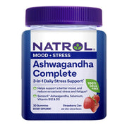 Natrol Ashwagandha Complete, Strawberry Zen - 30 guminukų