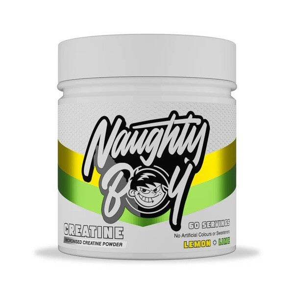 Naughty Boy Creatine, Lemon + Lime - 300 g maisto papildas