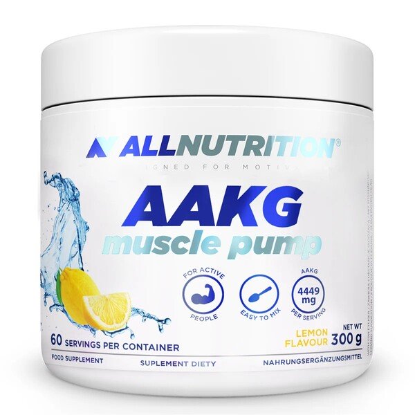 Allnutrition AAKG Muscle Pump, Lemon - 300 g maisto papildas sportui