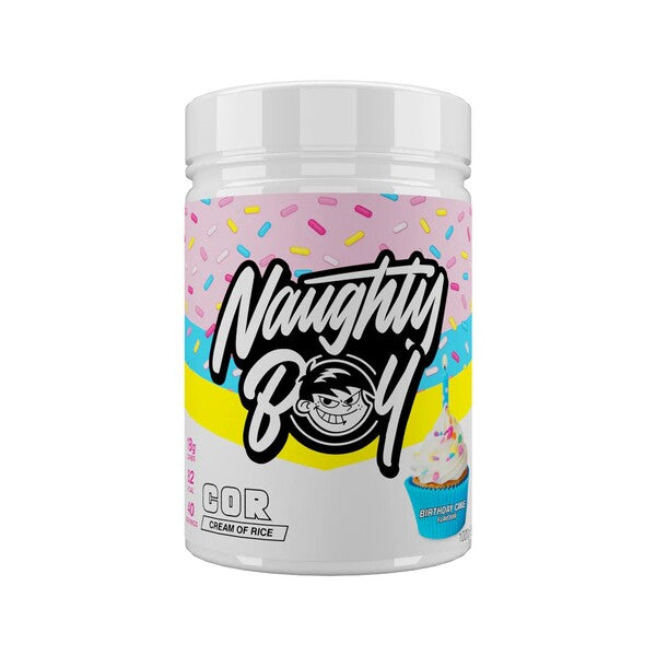 Naughty Boy Cream of Rice, Birthday Cake - 1000 g maisto papildas