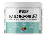 Weider magnisio bisglicinatas ir citratas, uogų skonis, maisto papildas, 200 g