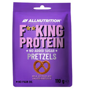 Allnutrition Fitking baltymų pretzelės, pieno šokoladas, druska, 110 g