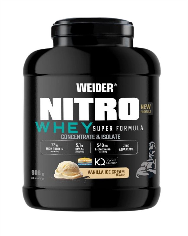 Weider Nitro Whey Super Formula, Vanilės ledų skonio baltymų milteliai